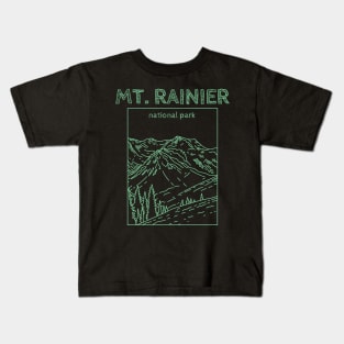 Mt Rainier National Park Kids T-Shirt